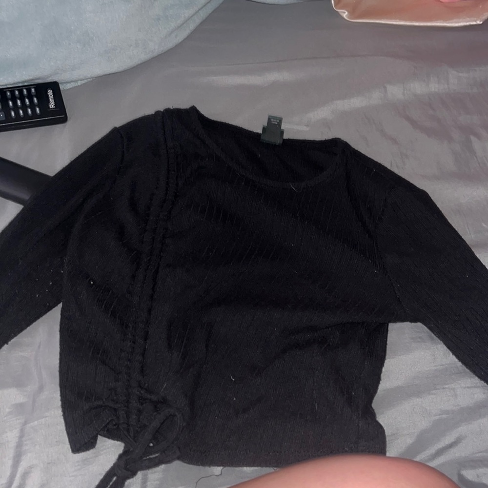 Black crop top